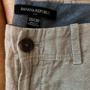 Mens Banana Republic Linen Pants 33-30